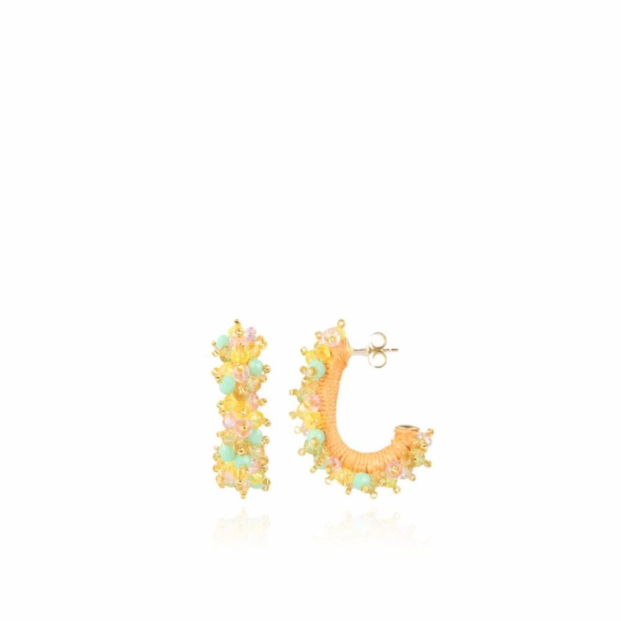 Earrings LOTT.gioielli  | Multicolor Soft Oorbellen Senna Urchin Creool