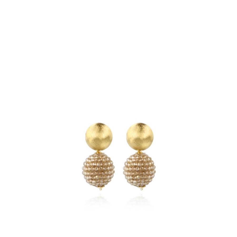 Earrings LOTT.gioielli  | Soft Champagne Oorbellen Globe L