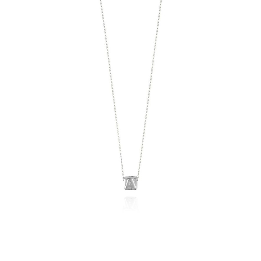 Necklaces & Bracelets LOTT.gioielli  | Zilveren Ketting Initial Cube